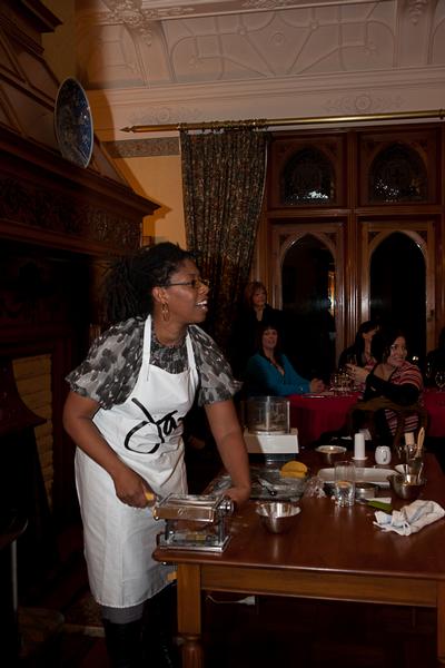 Jax demonstrating for Pen-y-bryn guests